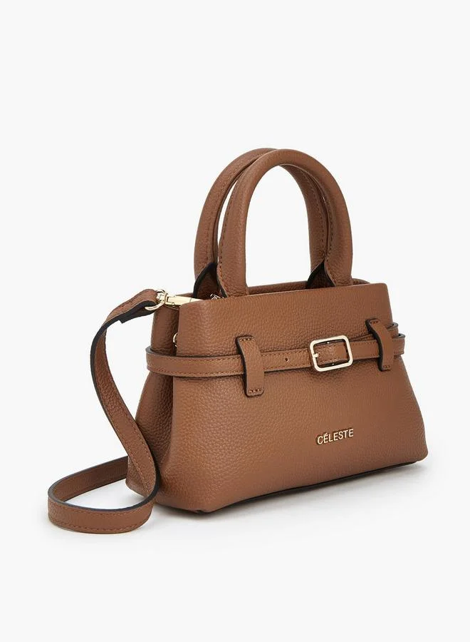 Celeste BROWN Celeste Grainy Pu Totes for Women | Best Price UAE